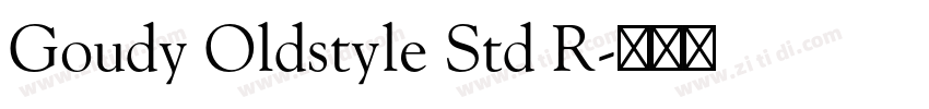 Goudy Oldstyle Std R字体转换
